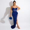 elegant dress rhinestone bodycon dress manufacturer