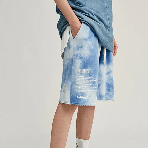 New OEM Service Casual Chino Mens Shorts Custom Mens Tie Dye Sweat Shorts