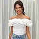 off shoulder bodysuit ruffle bodycon bodysuits manufacturer
