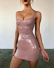 leather bodycon dress elastic mini dress manufacturer
