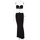 black midi dress leather corset dress manufacturer