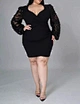 plus size dress lace bubble dress manufacturer
