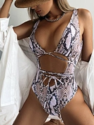 high cut bikini snake swimwear animal print swimsuit manufacturer
