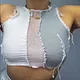hollow out crop tops manufacturer