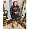 formal plus size dress black sexy dress manufacturer