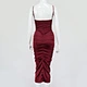 strap satin dress split elegant dress manufacturer