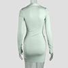 silk bodycon dress mini ruched dress manufacturer