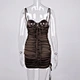sexy ruched dress backless mini dress manufacturer