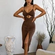 cut out bodycon hollow out midi dress manufacturer