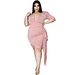 plus size dress pleated dress manufacturer