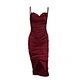 strap satin dress split elegant dress manufacturer