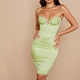 satin lace up dress corsets dress manufacturer