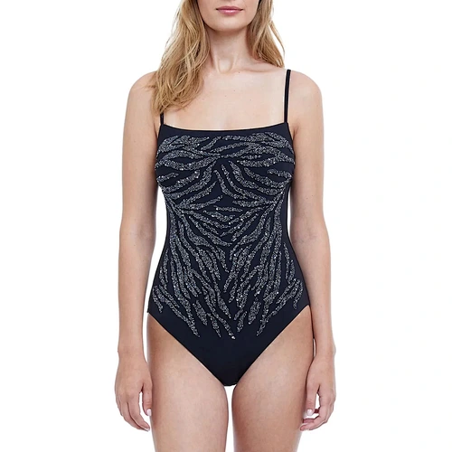 Gottex One Piece Sequin Swimwear Embellished Swimsuit