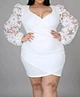 plus size dress lace bubble dress manufacturer