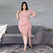 plus size dress pleated dress manufacturer