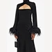 ostrich feathers cuffs dress manufacturer