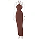 backless maxi dress ribbed dress manufacturer
