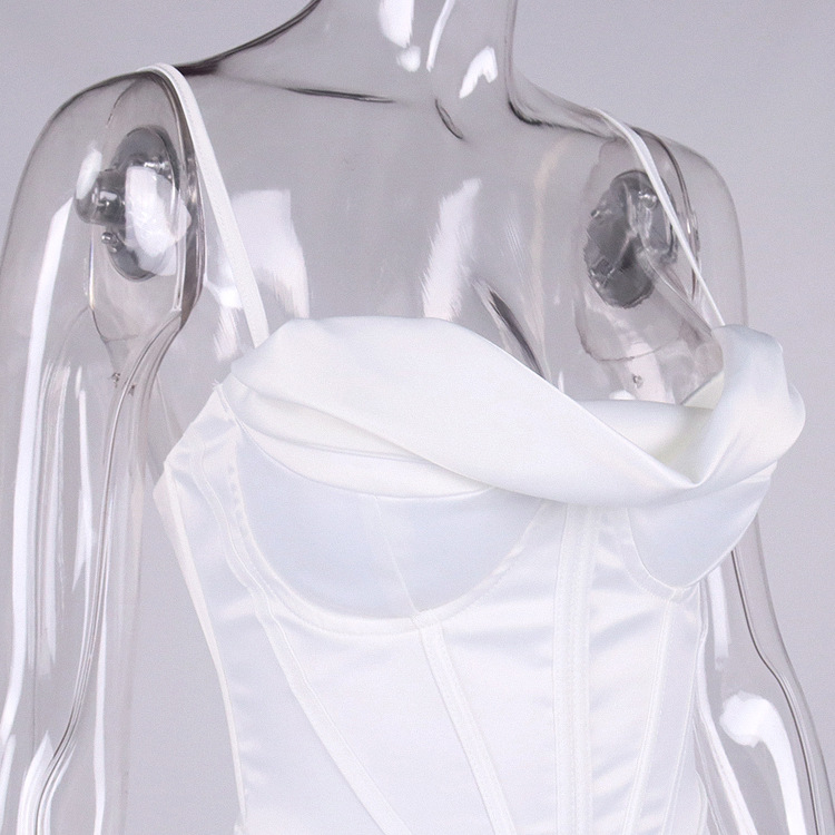 silk midi dress satin corsets dress manufacturer