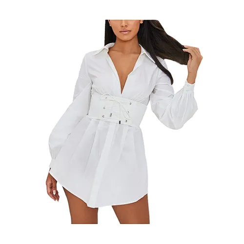Ruffles Elegant Bodycon Mini Long Sleeve Dress