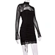 party club dress black hollow out dress manufacturer