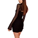 party club dress black hollow out dress manufacturer