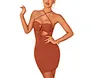 hollow out bodycon dress party dress manufacturer