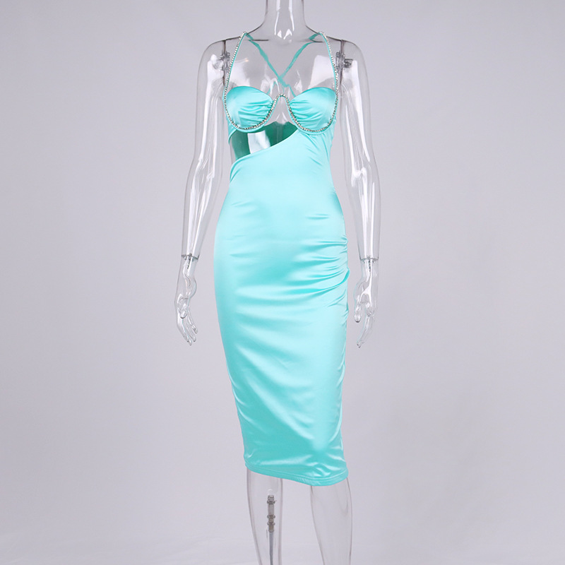 ladies hollow out sequin dress manufacturer