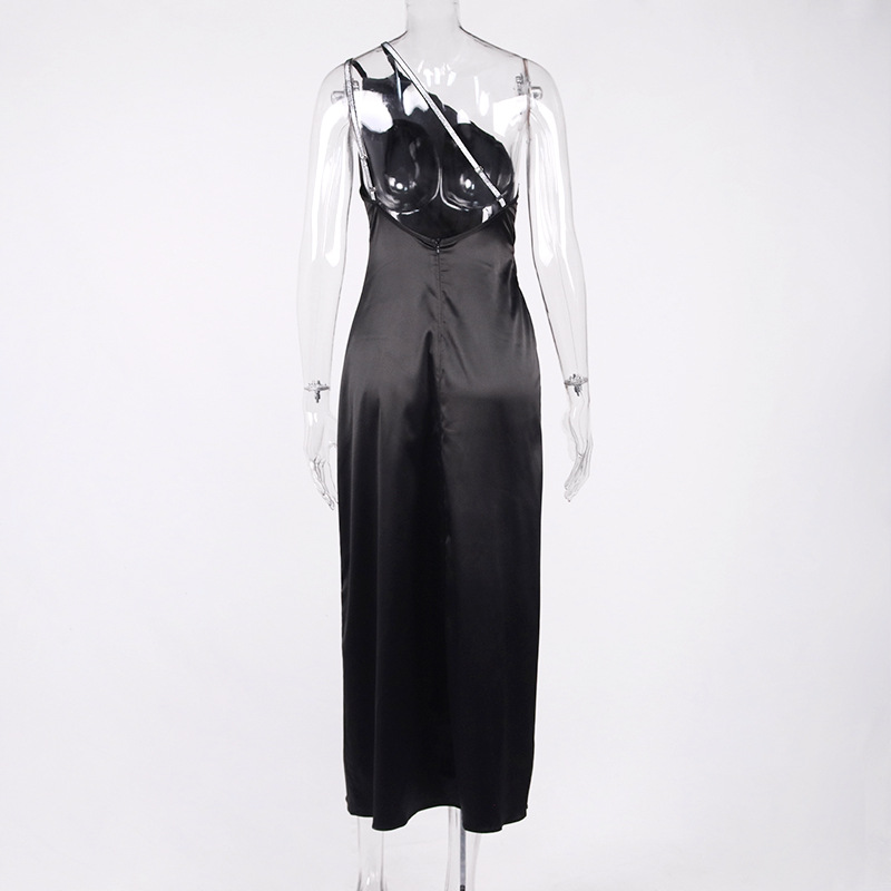 satin maxi dress ruched gown dress manufacturer