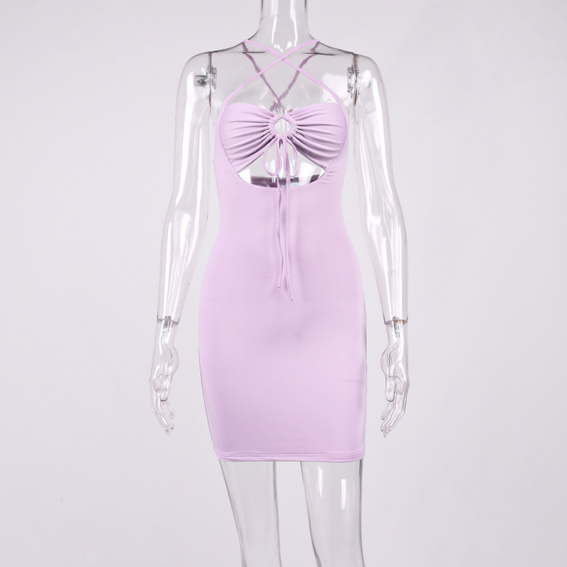 hollow out bodycon dress party dress manufacturer