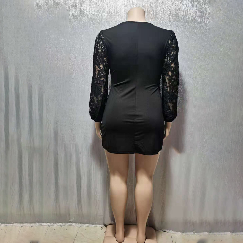 plus size dress lace bubble dress manufacturer