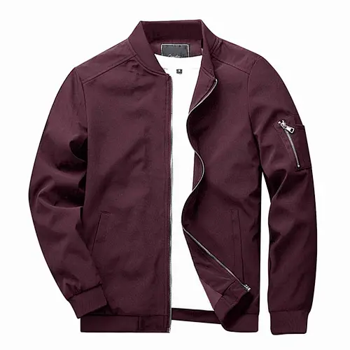 Men Autumn Winter Casual Slim Fit Thin Lightweight Outwear Sportswear Bomber Jacket Men