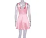 pink mini satin dress manufacturer
