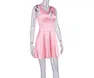 pink mini satin dress manufacturer
