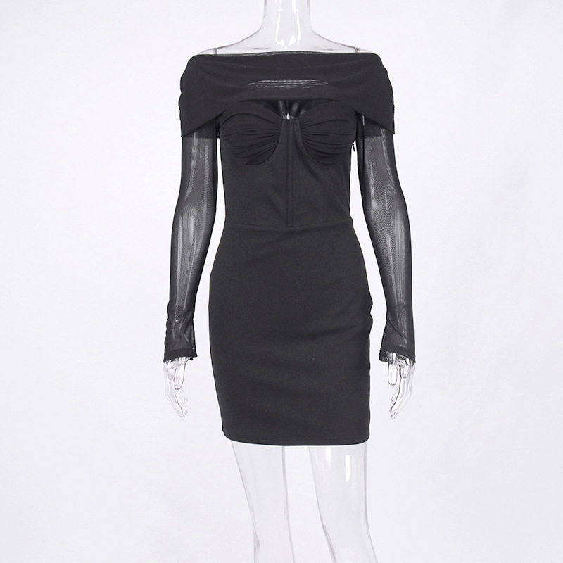 bodycon mini dress black party dress manufacturer