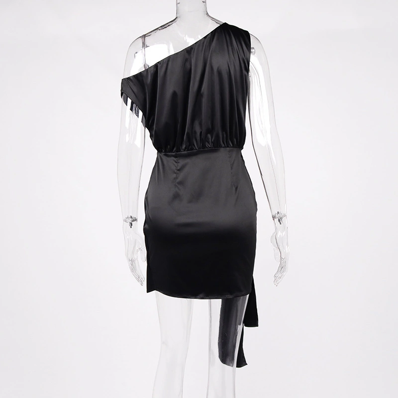 satin mini dress backless dress manufacturer