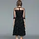 tassel feather dress puffy dress manufacturer