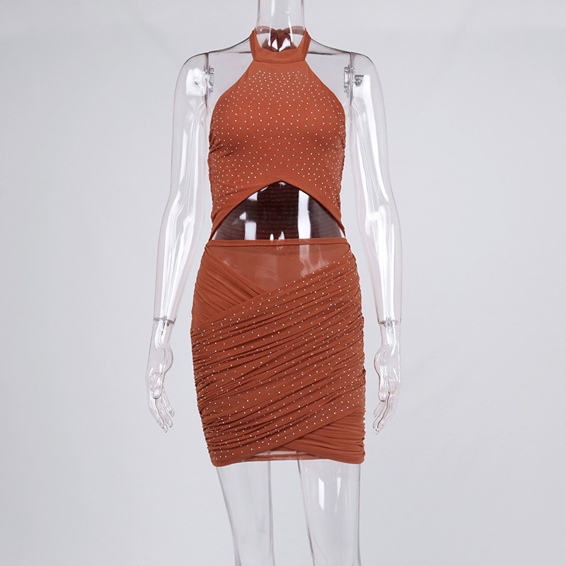 party mini dress rhinestone dress manufacturer