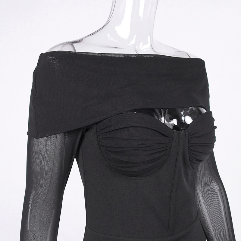 bodycon mini dress black party dress manufacturer