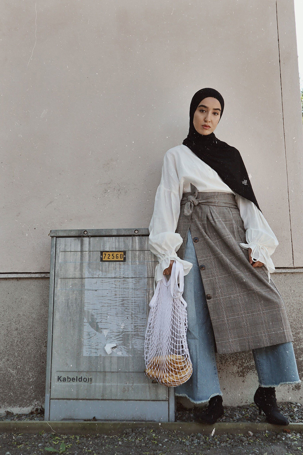 Pants over Skirts Are Back