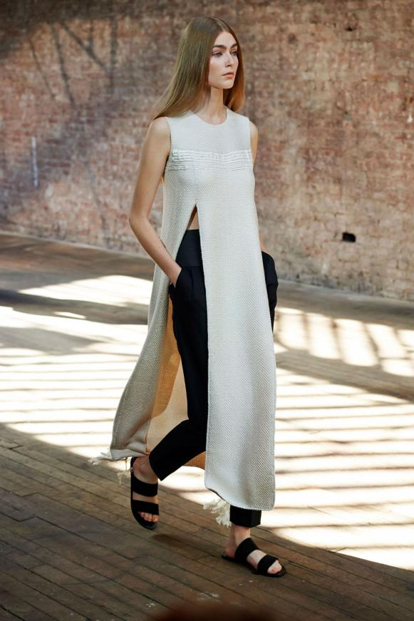 Pants over Skirts Are Back
