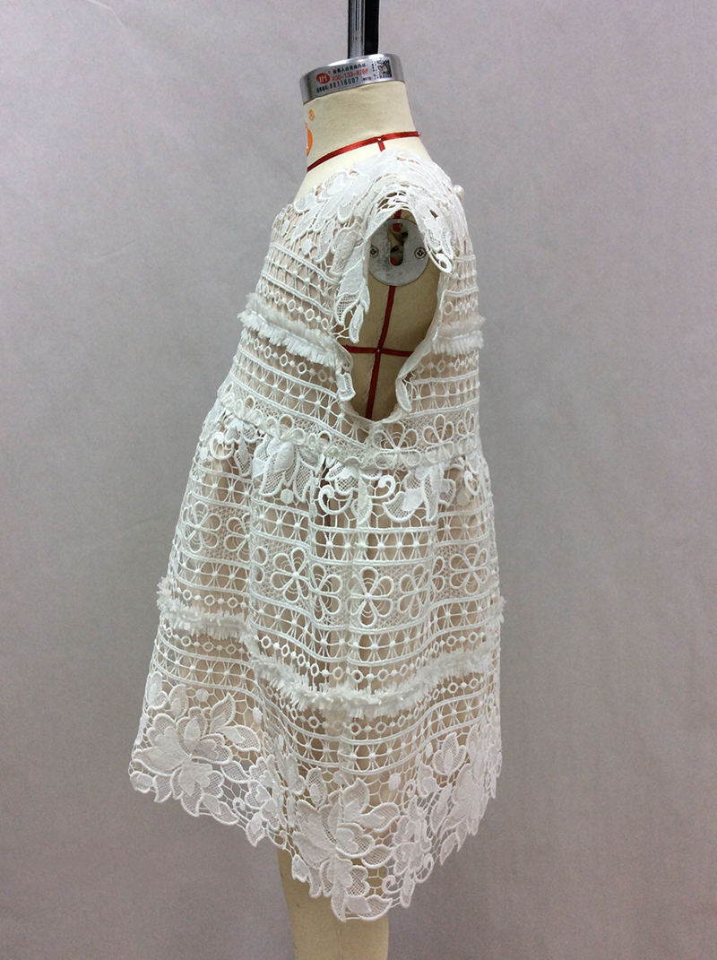 sleeveless lace girl dress manufacturer