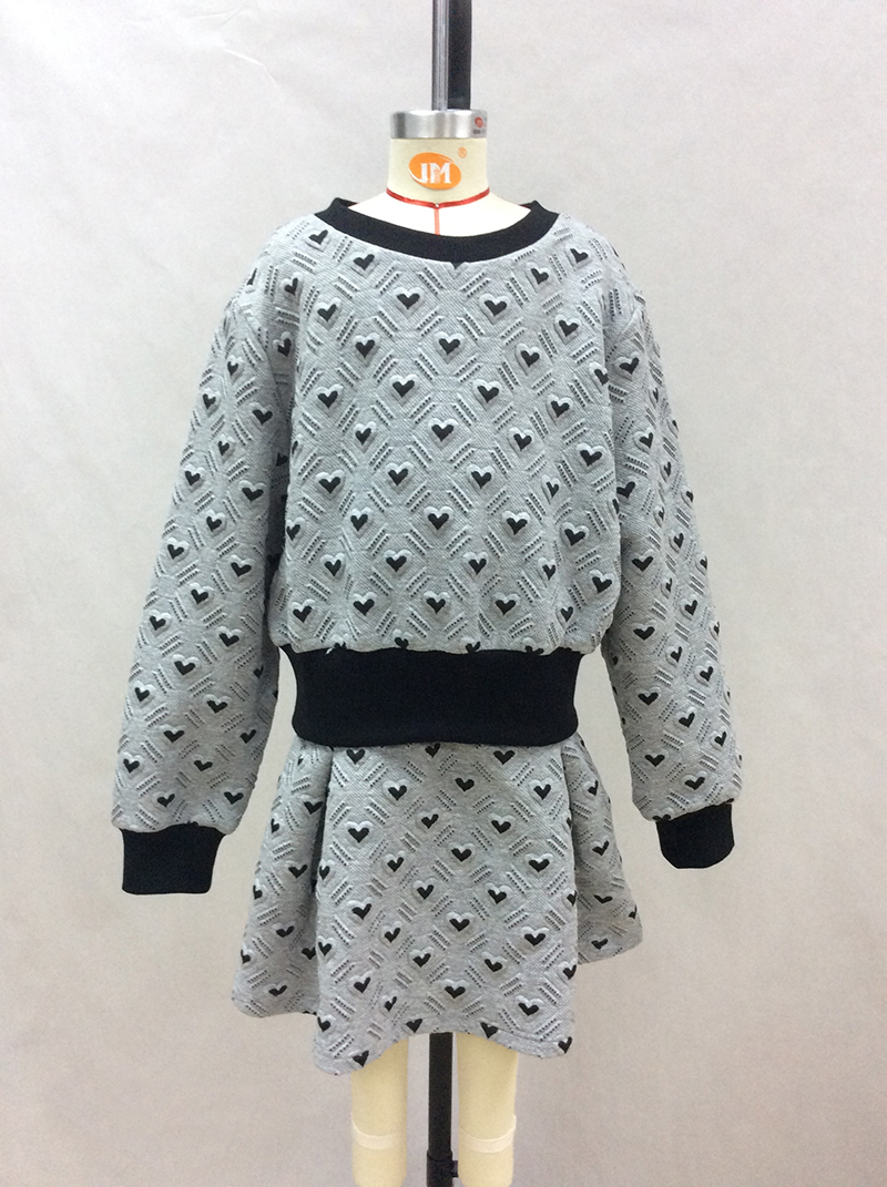 heart shape embossed girl dress manufacturer