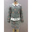 shirt collar letter print girl dress manufacturer