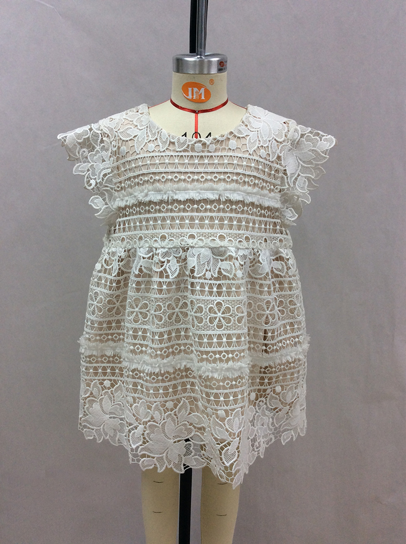 sleeveless lace girl dress manufacturer