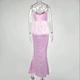 pink satin slip dress manufacturer