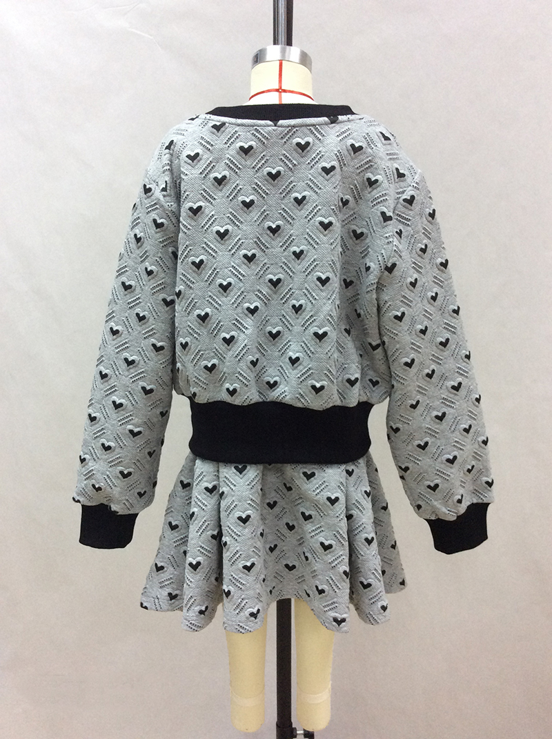 heart shape embossed girl dress manufacturer