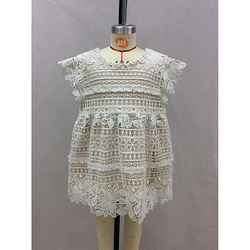 sleeveless lace girl dress manufacturer