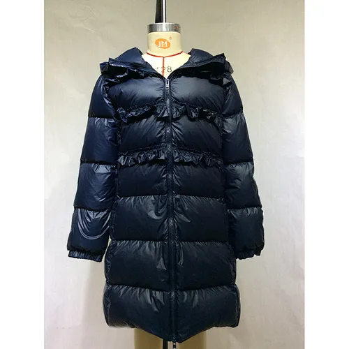 Windproof Wholesale Kids High Quality Long Bubble Puffer Jacket