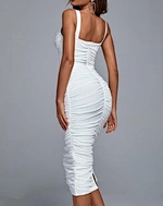 ruched midi bodycon dress manufacturer