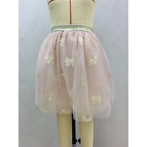 Wholesale Elegant Baby Layered Dress Girl Mesh Butterfly Skirt